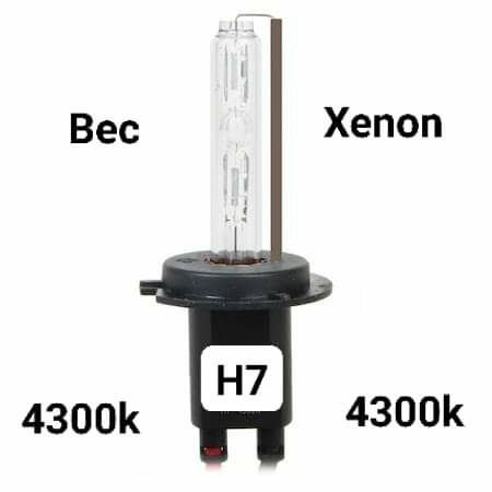 Set Două Becuri Xenon H1,H7,H8,H9,H11,H16 Nuanța Culorii 4300k/6000K