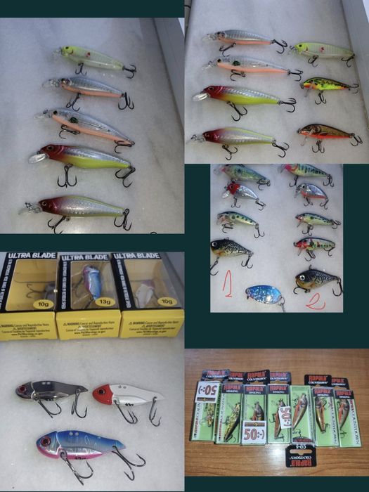 Lansete/mulinete full metalice/minciog/cicade/voblere/husa/blanc Toray