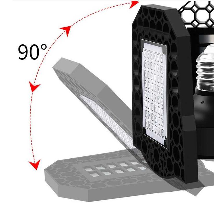 LED лампа за растеж на растения и цветя, 8W, 108 светодиода