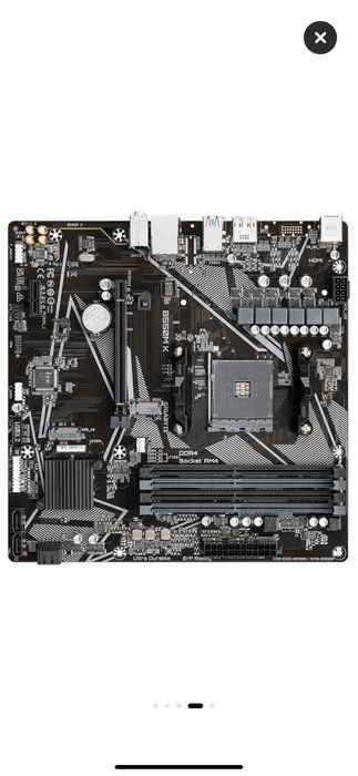 Placa de baza Gigabyte, B550M-K, Socket AM4, mATX