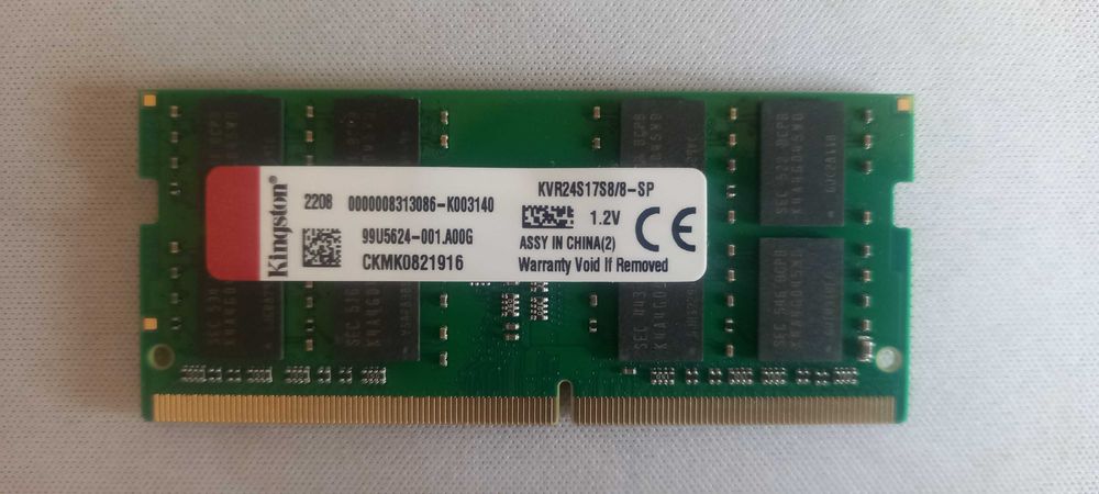 DDR4 8ГБ 2400МГц So-DIMM Kingston (Для ноутбуков)