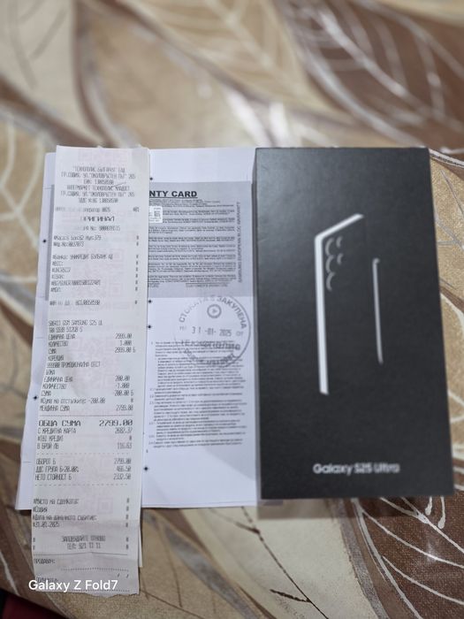 Samsung Galaxy S25 Ultra SilverBlue! 512/12gb Като нов! Гаранция!