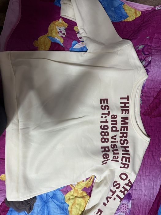 Лонгслив белый тёплый