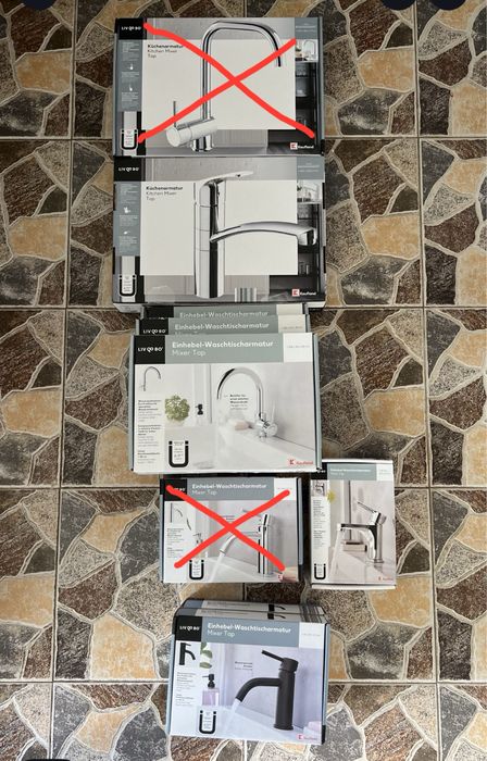 НОВИ! Различни видове - Смесители - Liv & Bo . Батерия за мивка.