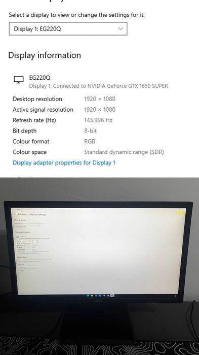 Calculator Gaming si monitor 144hz