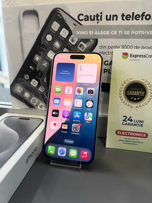 (Ag44 B6341) Iphone 15 Pro 128GB - Garantie 2 ani!