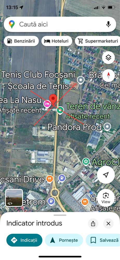 Teren Focsani E85. Intravilan, loruri