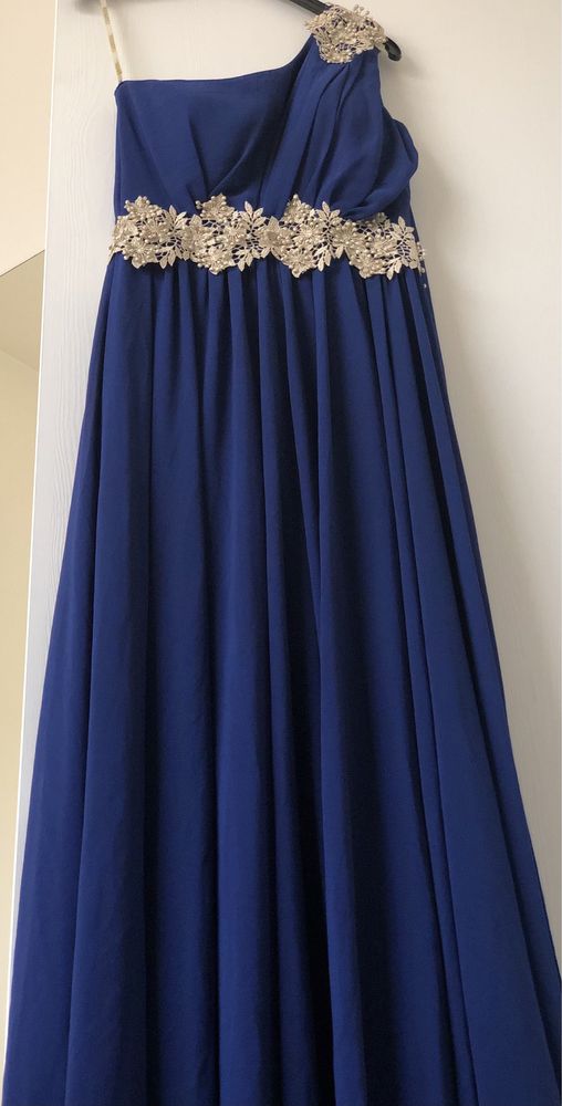 Rochie stil grecesc marimea S din voal albastra