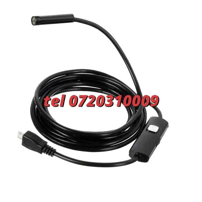 Camera Endoscopica Inspectie Auto  6leduri Hd720p  2m