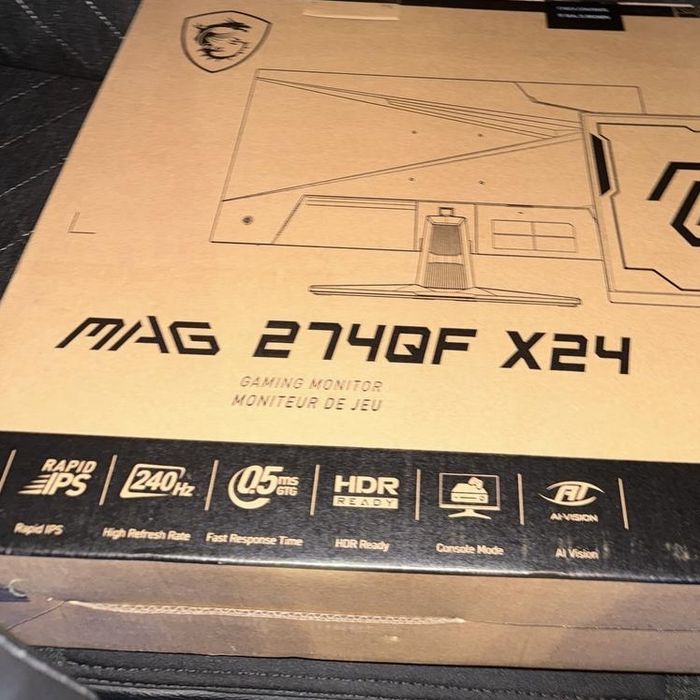 Black MSI MAG 274QF “27” 240hz 0.5ms