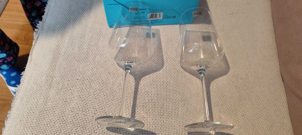 set 2 pahare cristal VIVO originale Noi in cutie