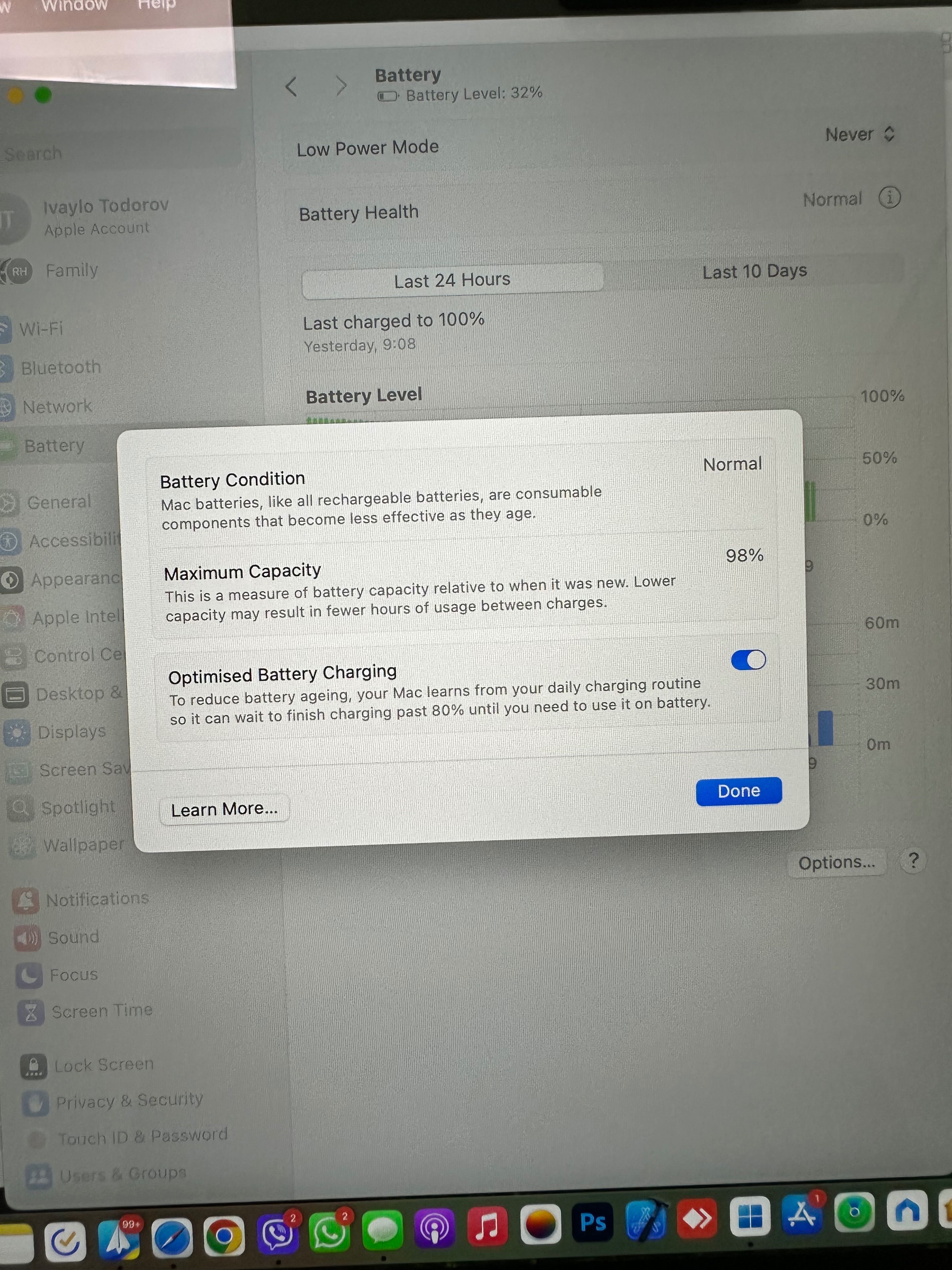 MacBook Air M2 13,6, като нов, гаранция