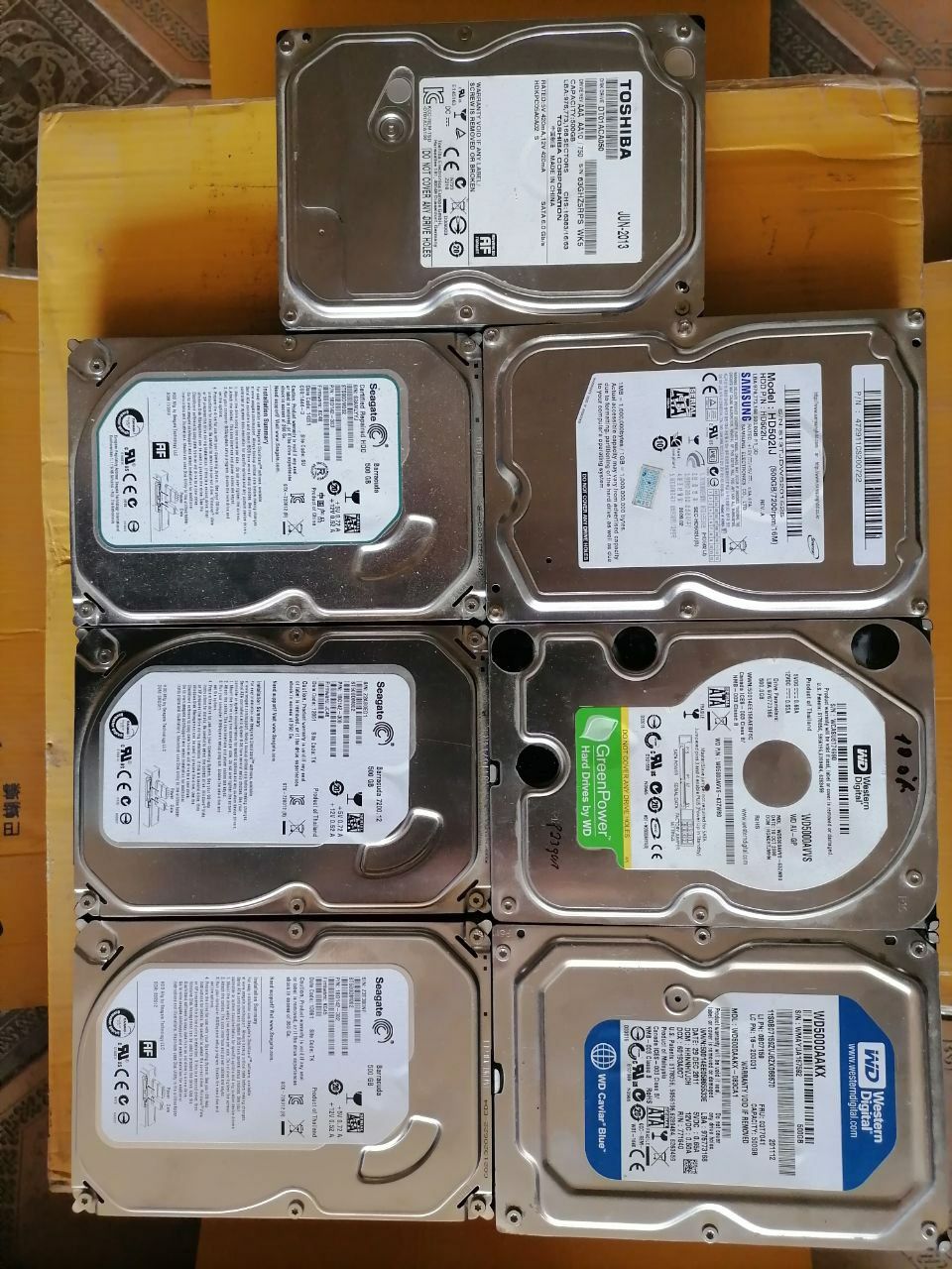 HDD 500gb.  100%