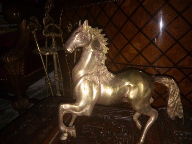 Superbă sculptura,cal din bronz masiv de dimensiuni impozante o piesa