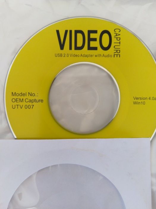 USB DVR-ДВР видео адаптер с аудио, модел EasyCap Adapter UTV 007