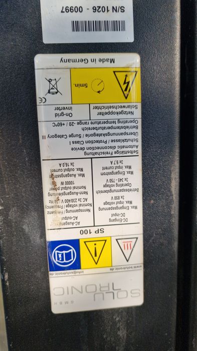 Invertor nou 10kw trifazic panou solar mppt x3 380 amorfe