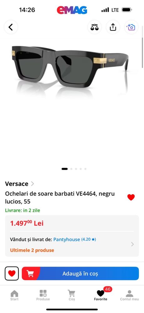 Vand Ochelari Versace Barbati