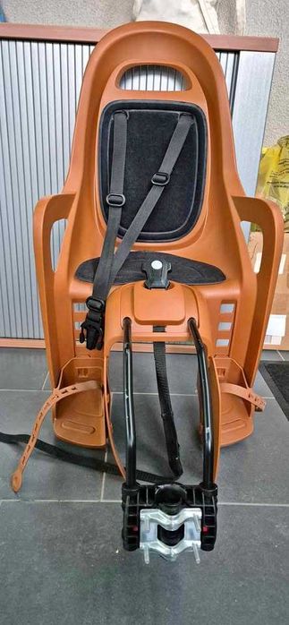 Scaun Copil Cadru Spate Bicicletă Groovy Maro Caramel / Negru