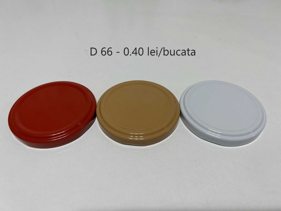 Capace pentru borcane de 370 cl (D66) si pentru 720 cl (D82)