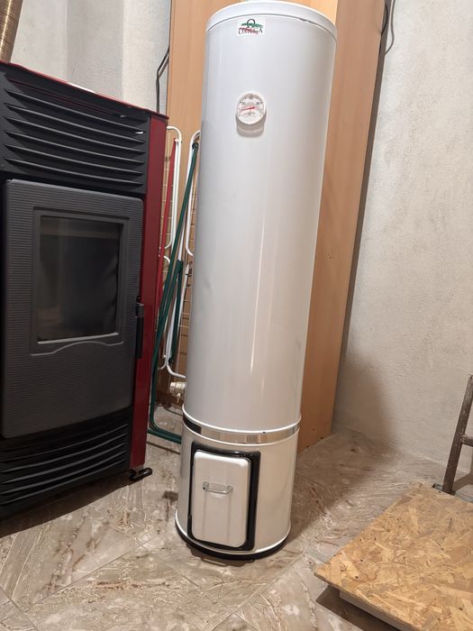 Boiler cu focar pe lemne si rezistenta electrica