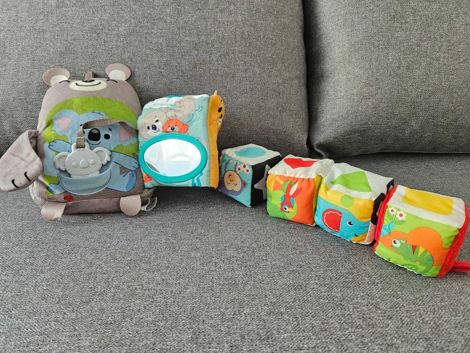 Fisher price мека книжка и образователни кубчета