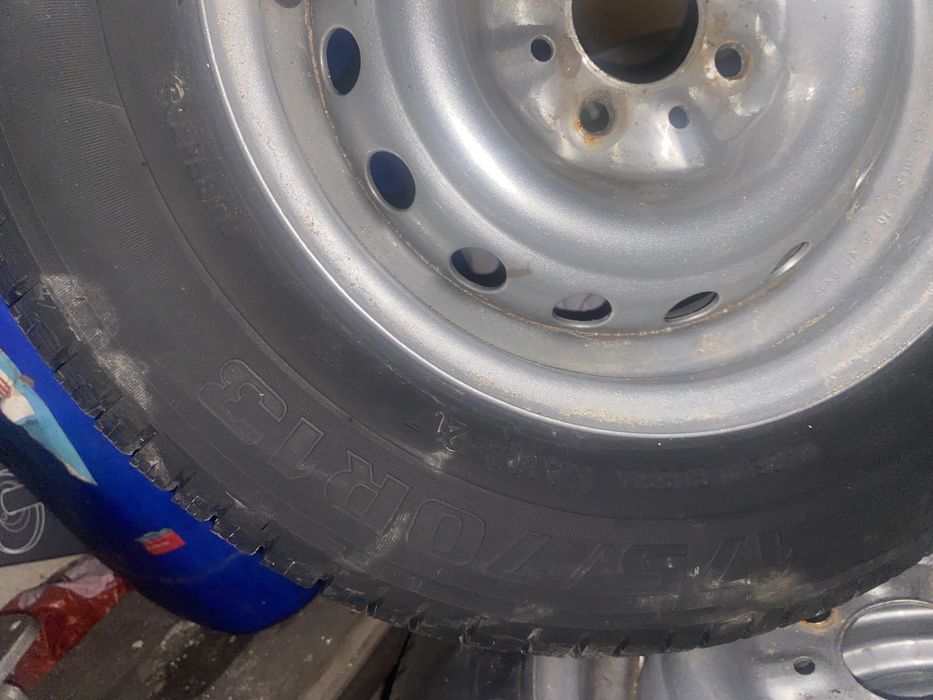 Резина с дисками 175/70/13 на штампах лето