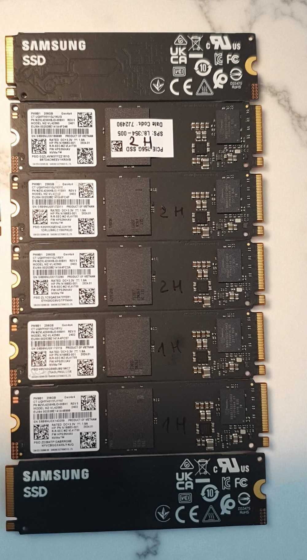 SSD 256GB NVme PCIe Gen4 Samsung, Garantie 1 an