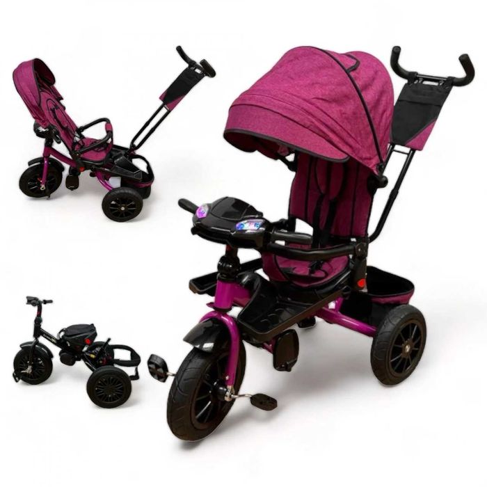 Tricicleta Copii Poziție Somn DODO Trike Roti De Cauciuc Scaun Rotativ