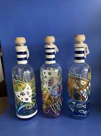 Рисувано стъкло бутилки