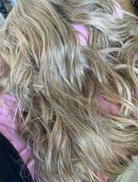 Extensie de par blond natural