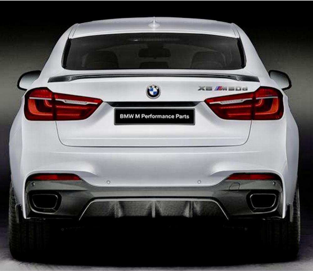 Диффузор на задний бампер BMW X6 F16 версия М