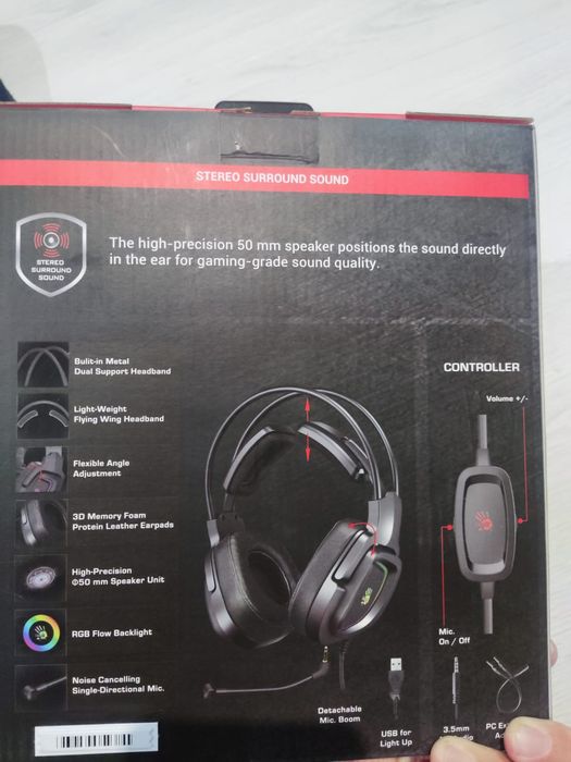 Продам новый наушник  A4Tech Bloody G575P