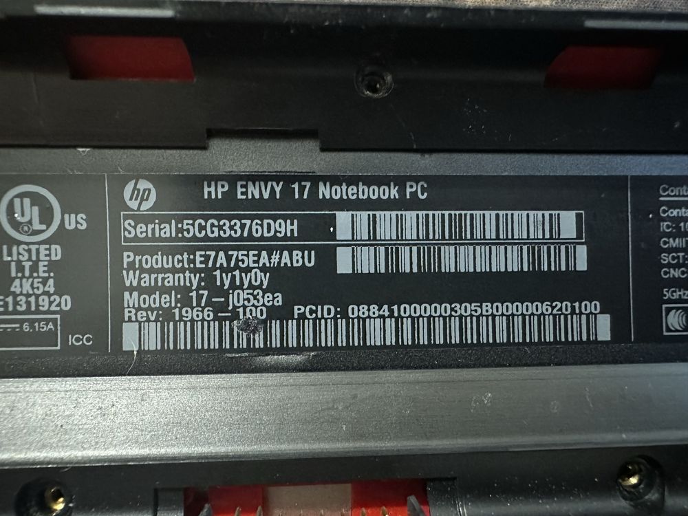 Лаптоп HP Envy 17  Core i7 Nvidia GT740M