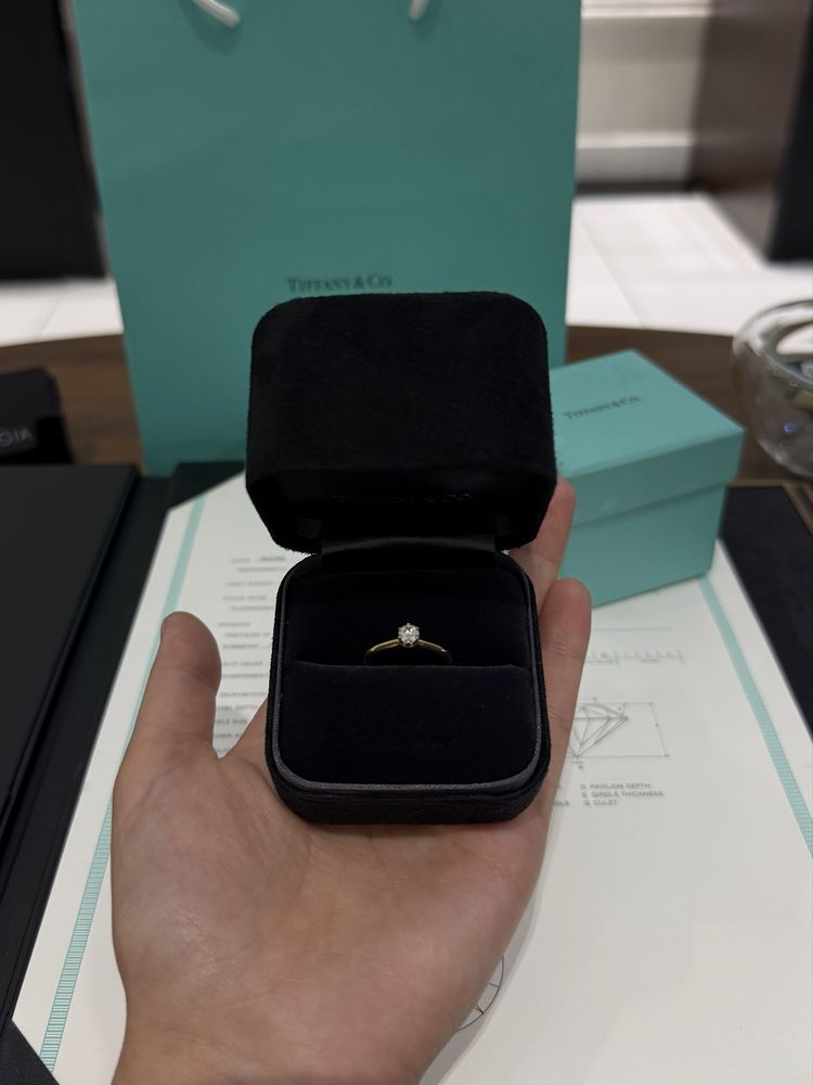 NEW Кольцо с бриллиантом Tiffany & Co 0,28 ct.
