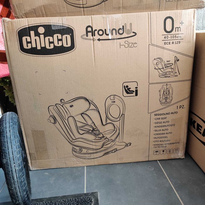 Scaun auto Chicco Around U 360 Isofix, cu oglinda alarma