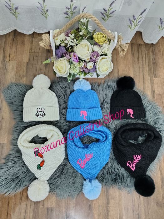 Set caciula + fular 1-8 ani