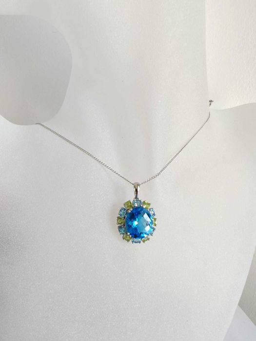Colier 14k cu topaz 5,87gr effy