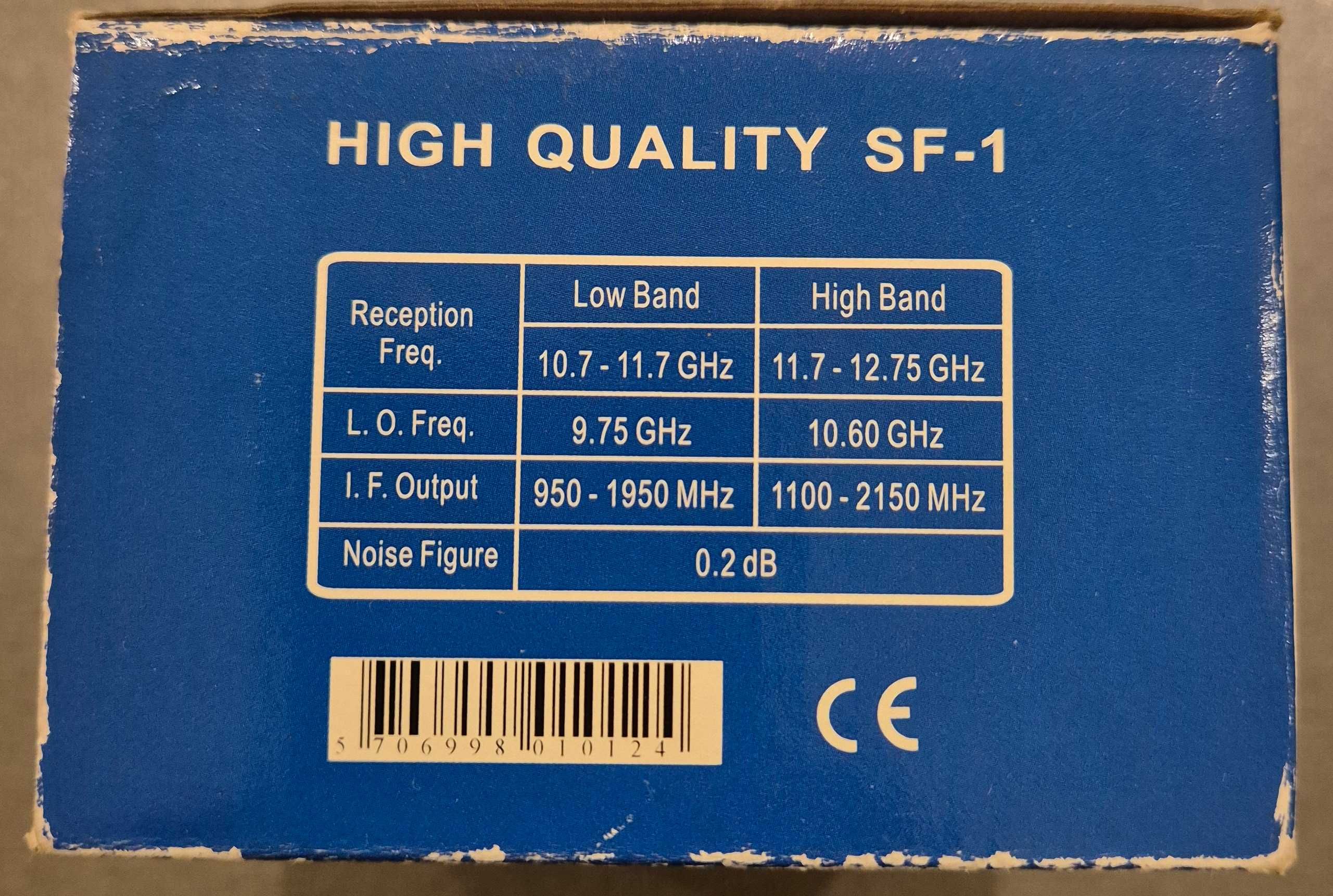 Сателитен конвертор LNB единичен 0,2 dB