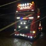 Suport proiectoare, bullbar inox Scania Top Line, Highline, Streamline