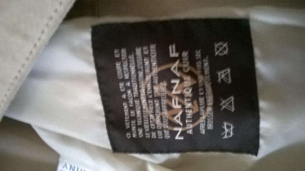 Palton piele intoarsa Naf Naf mas.S