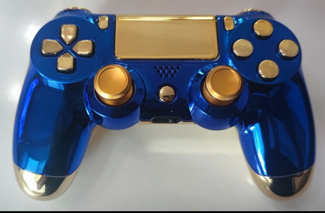 PS4-Blue Chrome Controller