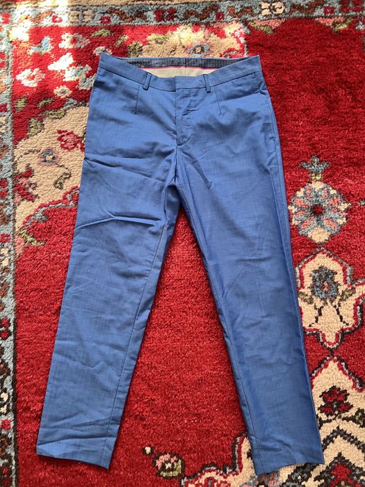 Pantaloni Zara office albastru deschis superbi marime 38