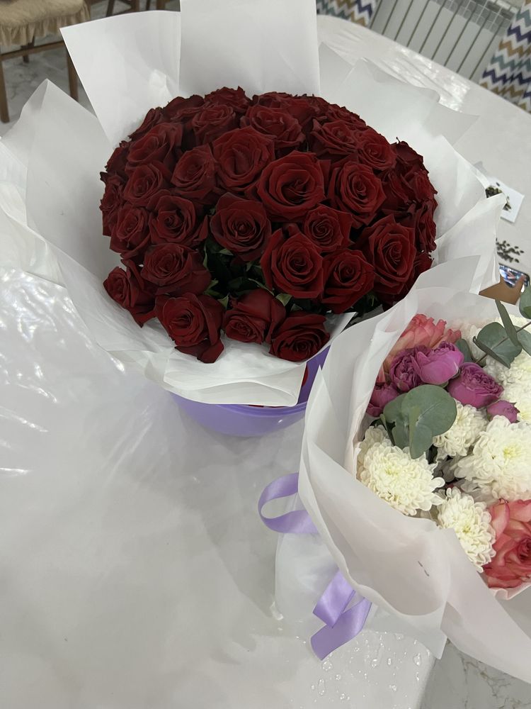 Продаю букет из красных роз 51шт