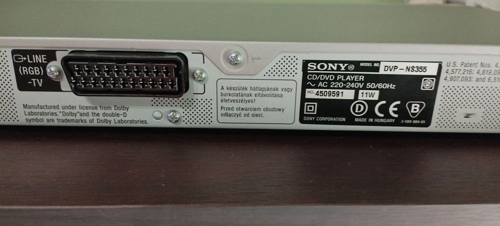 DVD Player Sony DVP-NS355