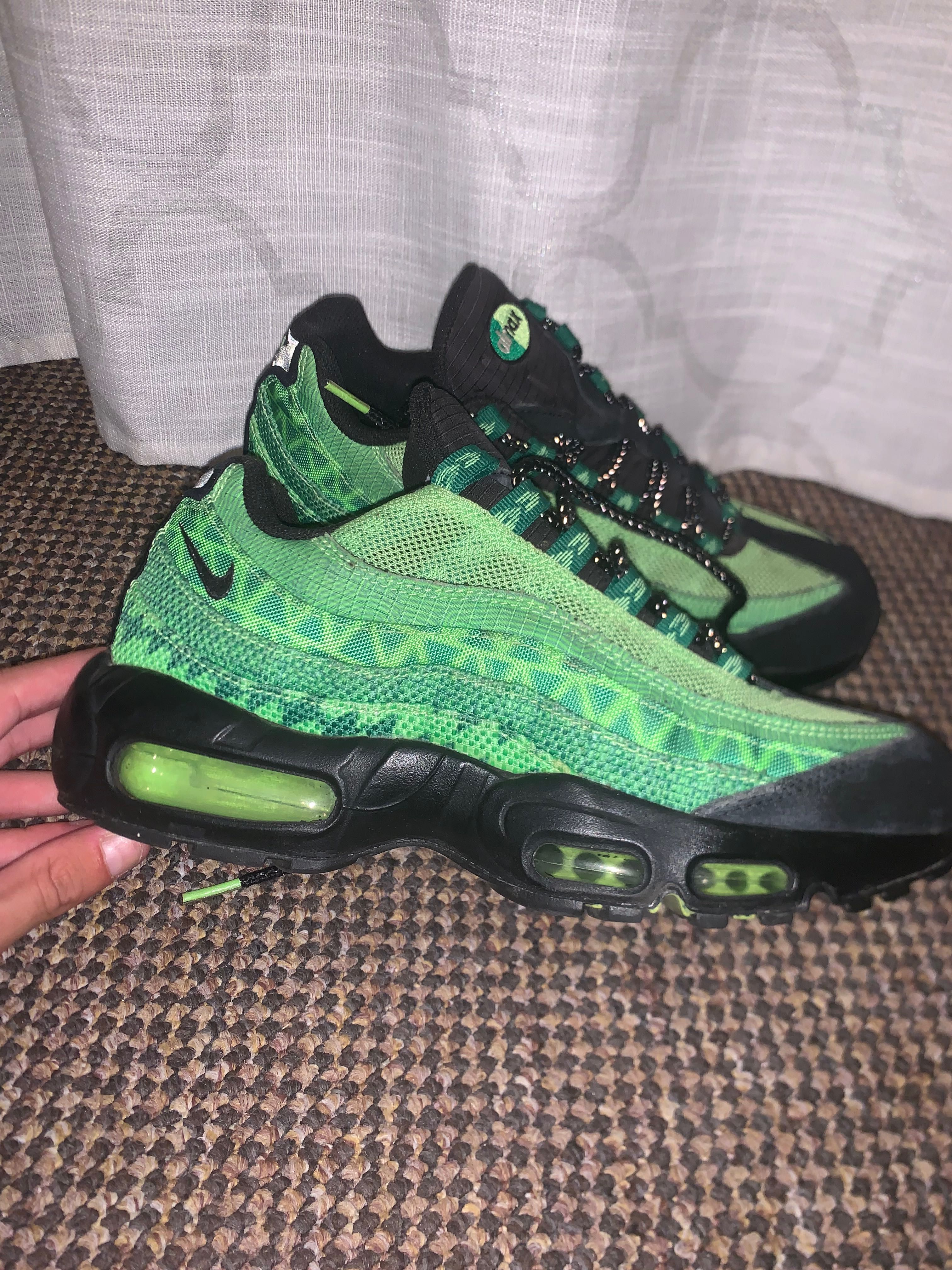 Nike tn negru cu verde