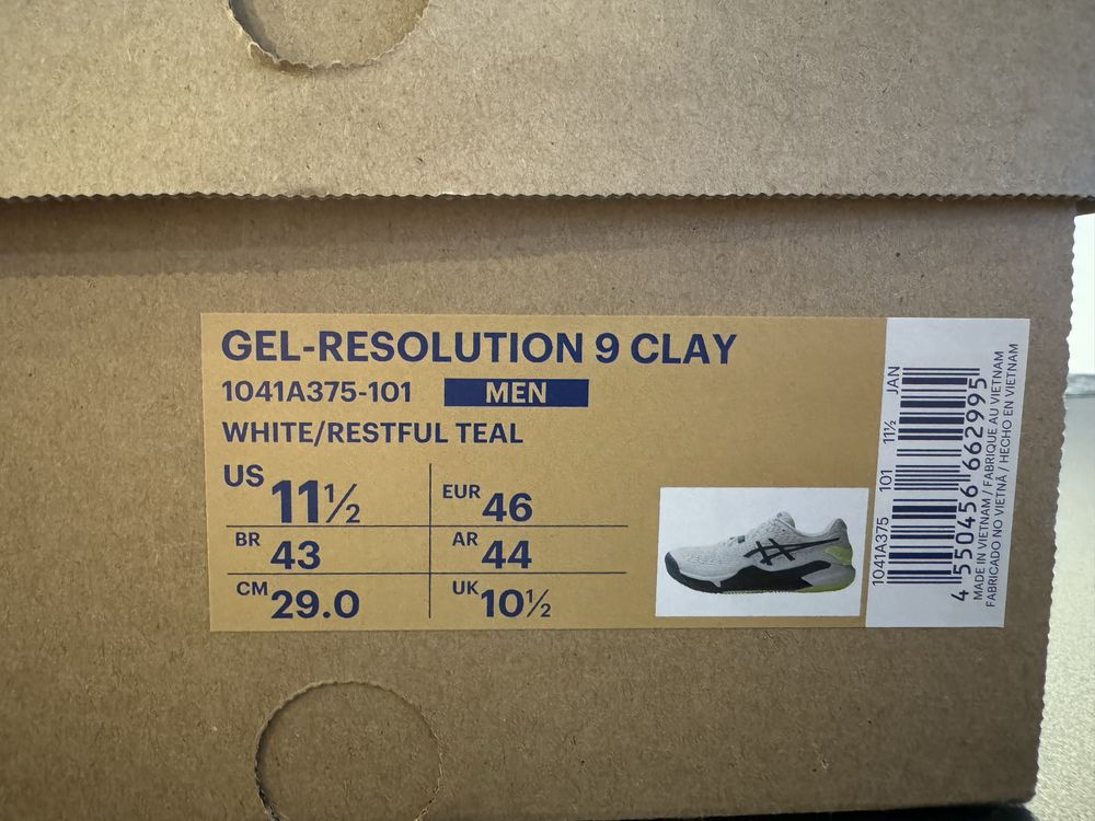 Asics gel resolution 9 Clay 46