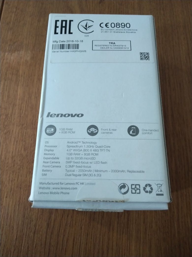 Продавам смартфон модел LENOVO A1000