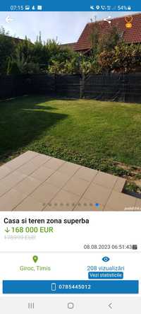 Vand casa si teren zona superba - pret redus