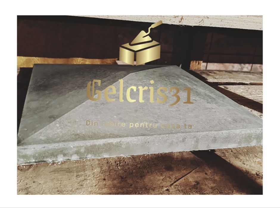 Pavaj, piatră decorativă, capace stâlpi gard beton, bordură