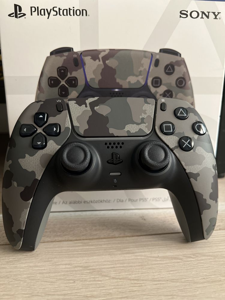 Controller Wireless PlayStation 5 DualSense, Grey Camouflage